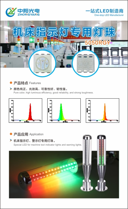 新品 | 机床指示灯专业灯珠 5050RGY